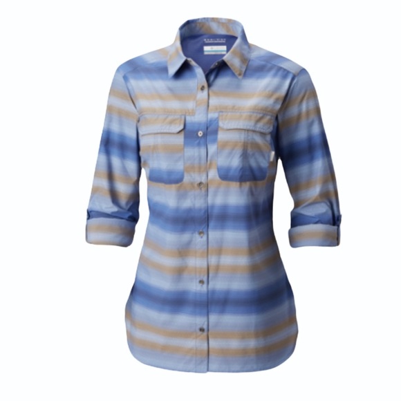 Columbia Women’s Pilsner Peak Ombré Hiking Shirt - Picture 2 of 9